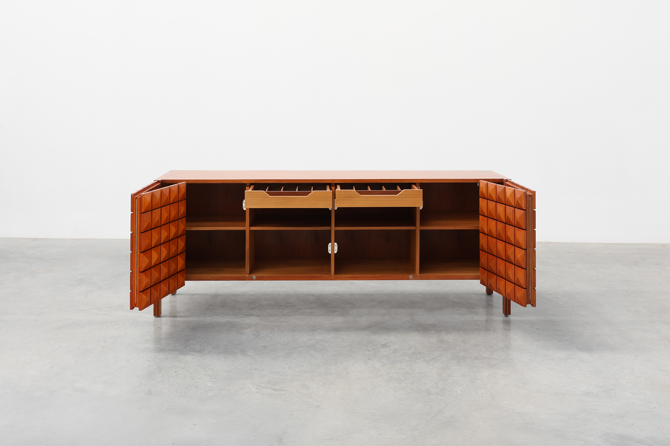 Christophe Gevers for De Coene Freres "Saphir" teak sideboard, Belgium, 1962thumbnail